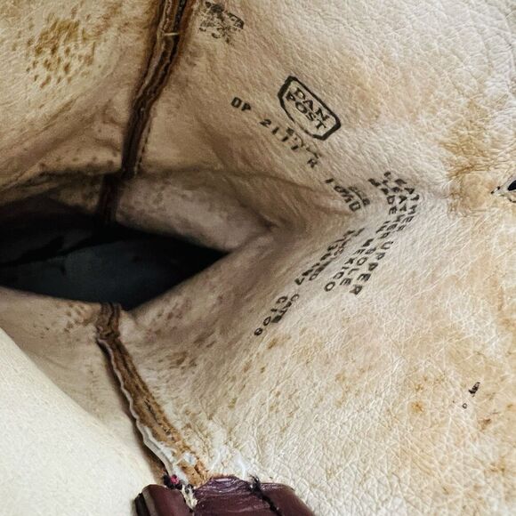 Dan Post Milwaukee Cowboy Mignon Corona Brown Leather Western Boots - Mens 10.5B - Picture 7 of 8